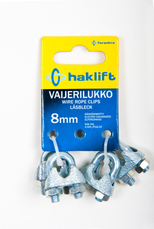 VAIJERILUKKO 8MM IP-PAKATTU PAKKAUSKOKO 4 KPL VL08IP4