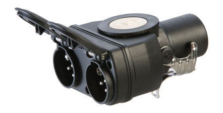 JAEGER ADAPTERI 15-NAP -> 2X7-NAP NATO | 24V | KOMPOSIITTI EJ-311038