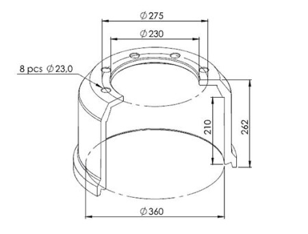 JARRURUMPU BPW360X200 8P 490-BTF17