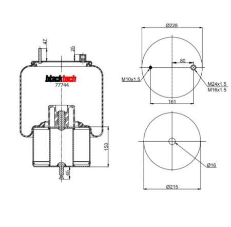 BLACKTECH ILMAJOUSI VOLVO FM4/FH4 PUSHER RIH230 RML77744C