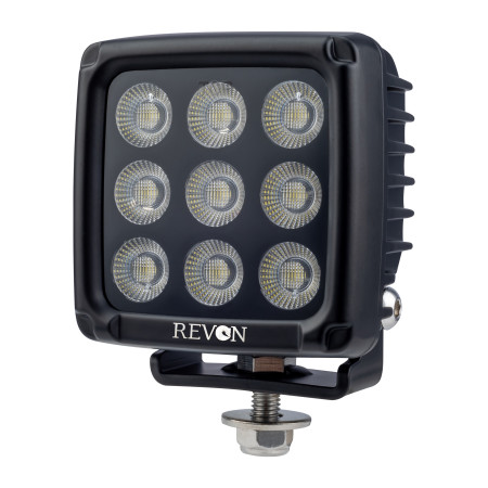 REVON LED-TYÖVALO BLACK 9-32V | 7200LM | 5000K | 100X100X70MM RS814030